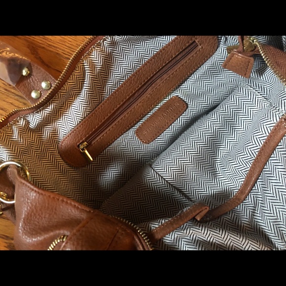 Steve Madden Leather tote w fringe - Picture 4 of 8